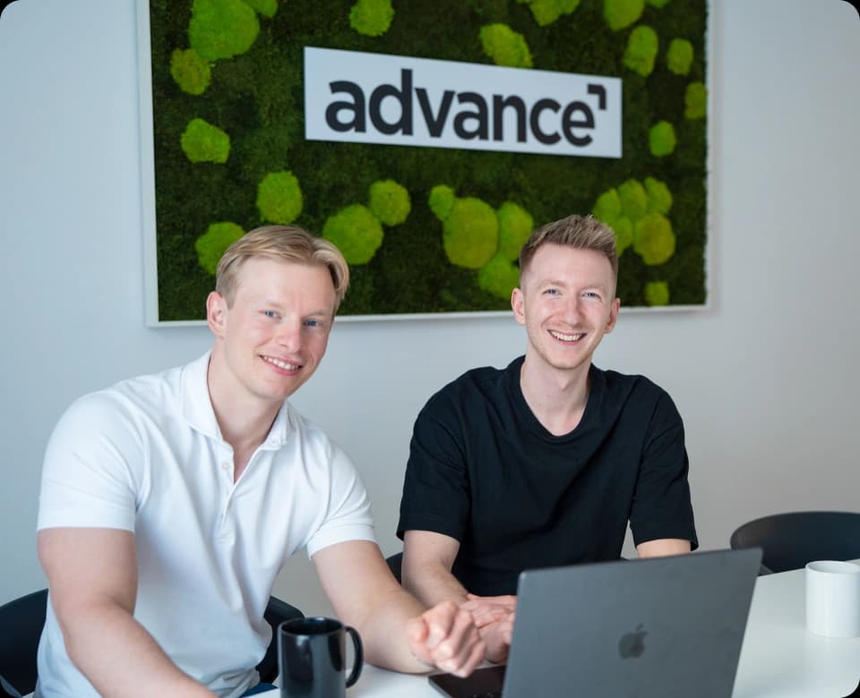 Tizian Wahl und Patrick Kachelmuß von advance digital