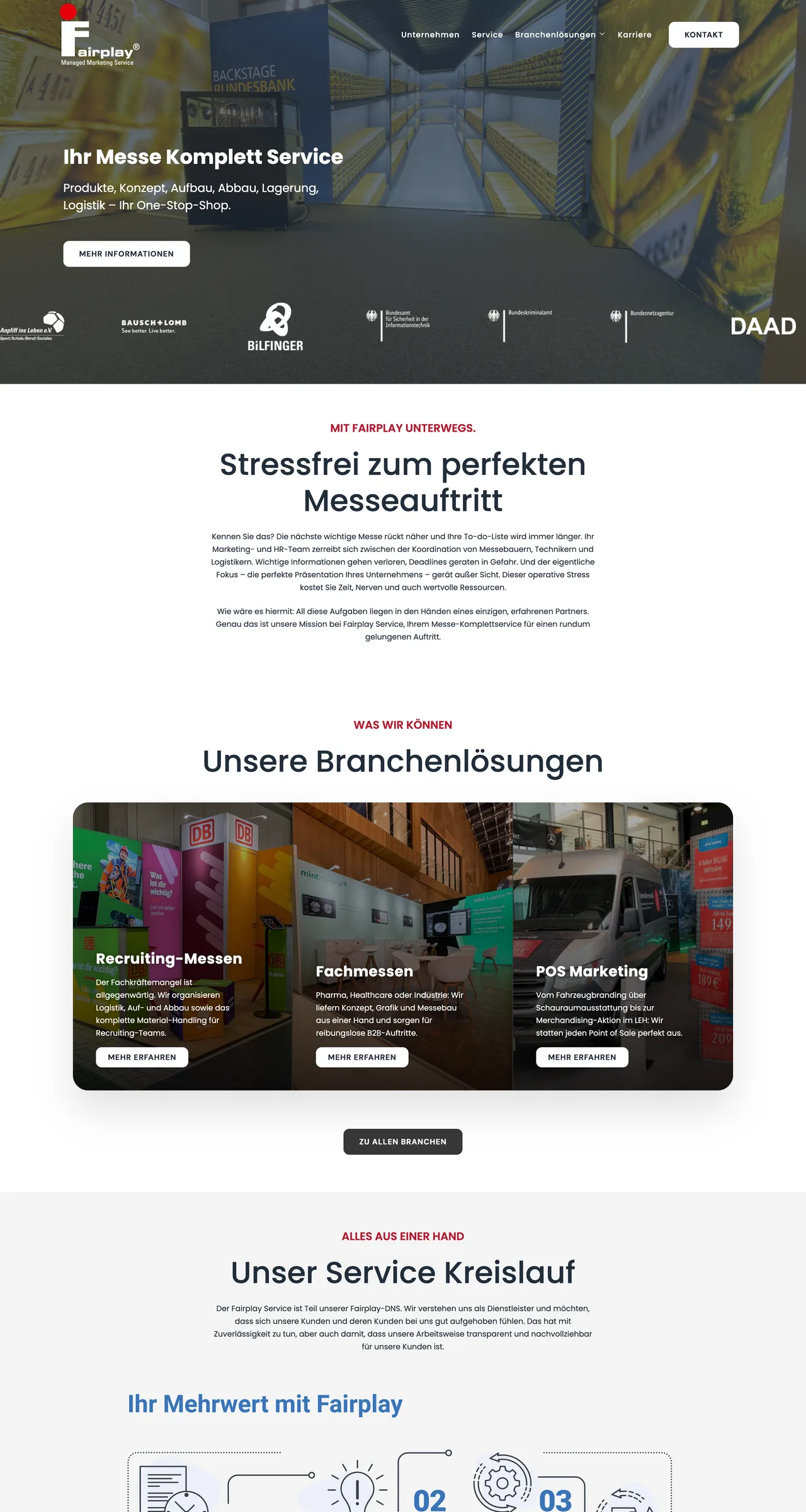 Website Referenz Fairplay Service