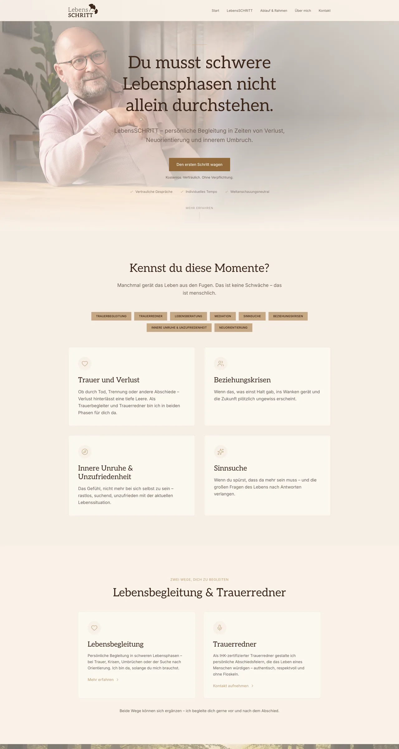 Website Referenz LebensSCHRITT