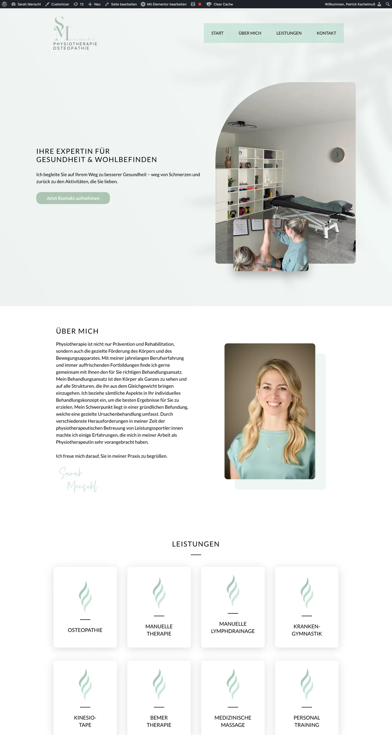 Website Modernisierung Physiotherapie Flein
