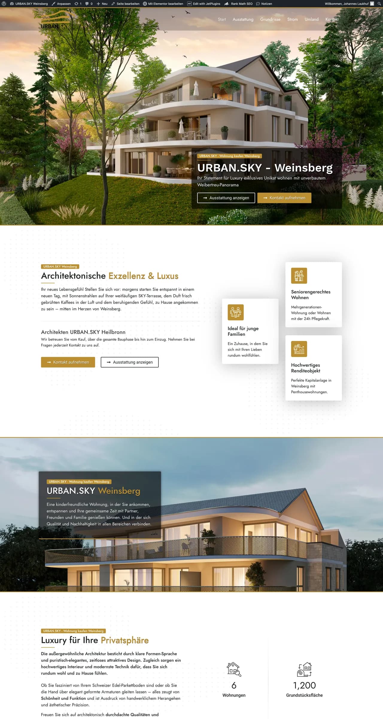 Website Modernisierung URBAN SKY Heilbronn